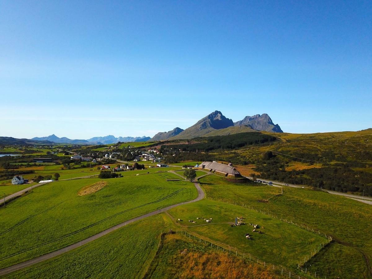 Midnight Sun View Lofoten Leknes Kültér fotó